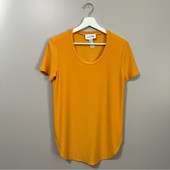 Joseph Ribkoff Rounded Hem Tunic Tee Style 183220 Golden Sun - Picture 5 of 11